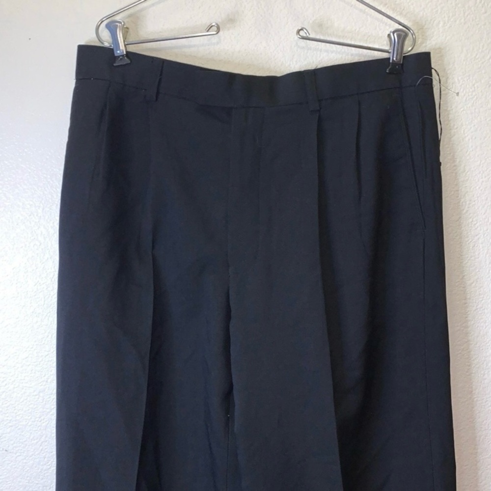 Michael Brandon black pleated formal office dress pants 34X32